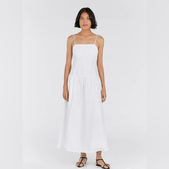 DISSH | Dresses | Nwt Dissh Kay White Linen Drop Waist Midi Dress Us Size | Poshmark DISSH | Dresses | Nwt Dissh Kay White Linen Drop Waist Midi Dress Us Size | Poshmark